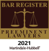 Bar Register Preeminent Lawyers 2021